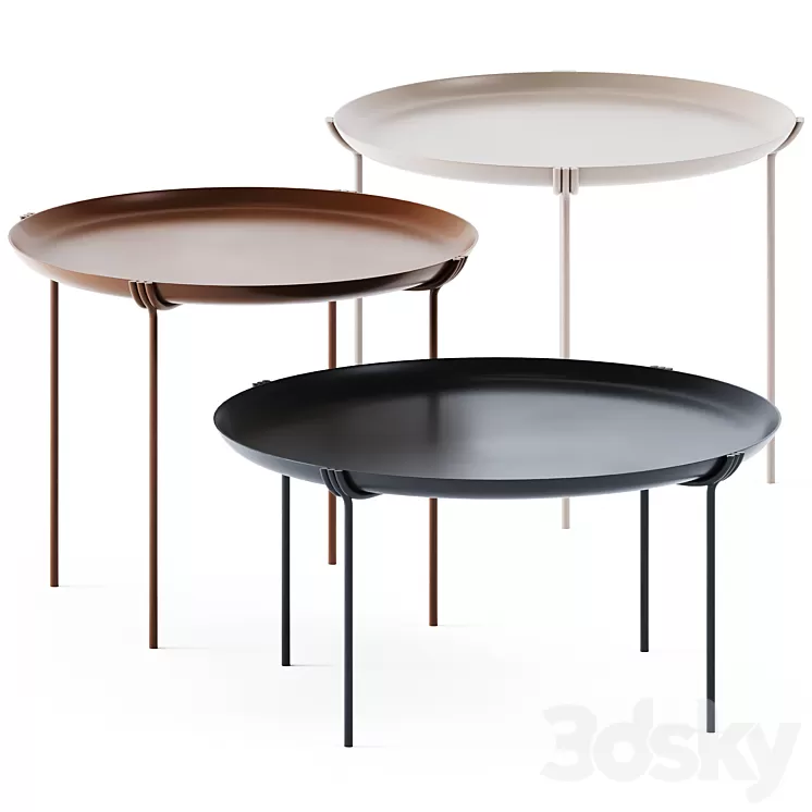 Coffee Tables Geo by Saba Italia 3D Model Coffee Tables Geo by Saba Italia 3D Model