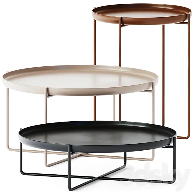Coffee Tables Habibi by E15 3DModel