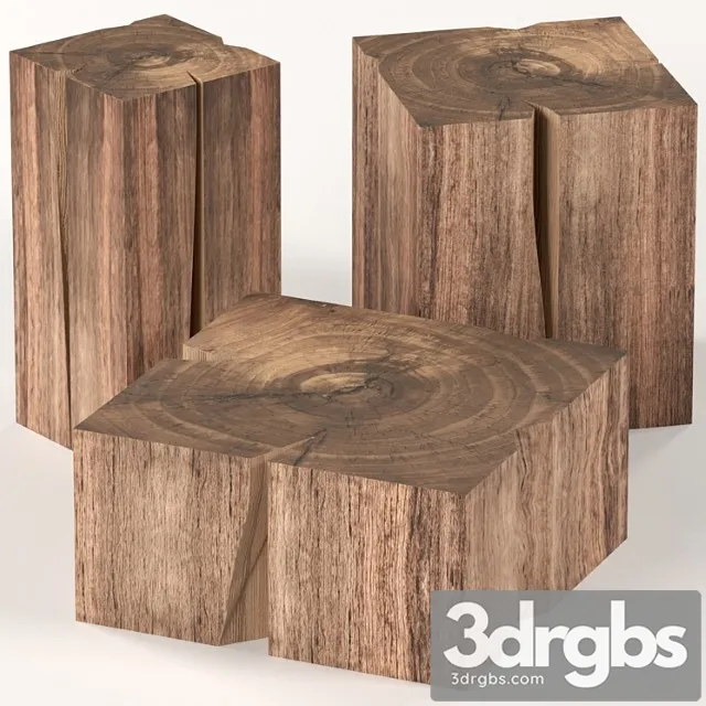 Coffee tables made of stumps 2 3D Model Download Coffee tables made of stumps 2 3D Model Download