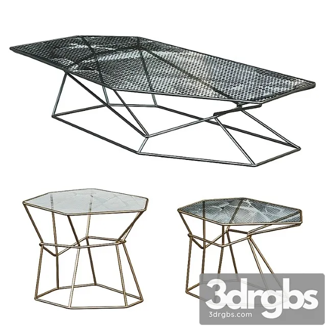 Coffee tables rebus by arketipo 2 3D Model Download Coffee tables rebus by arketipo 2 3D Model Download