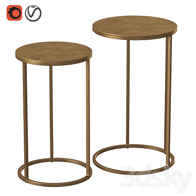 Coffee tables Sanders Dantone Home 3D Model