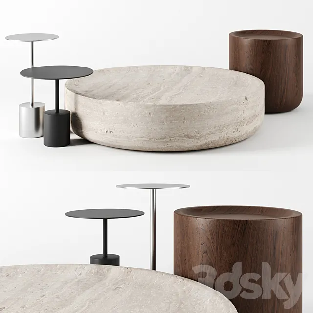 Coffee tables set 3DModel