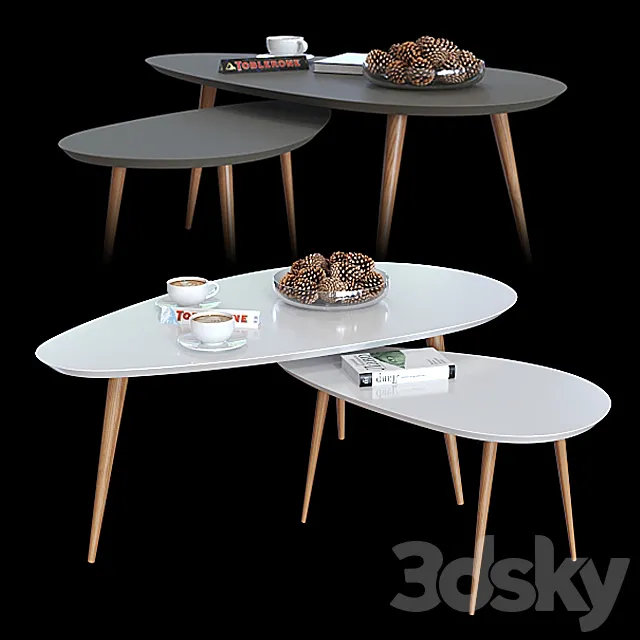Coffee tables Signal Nolan B. 3DModel Coffee tables Signal Nolan B. 3DModel