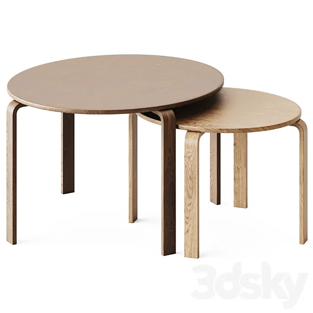 Coffee Tables Svalsta by Ikea 3D Model Coffee Tables Svalsta by Ikea 3D Model