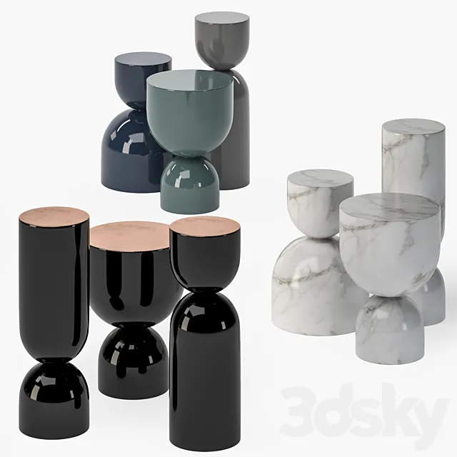 Coffee tables Time piece 3D Model