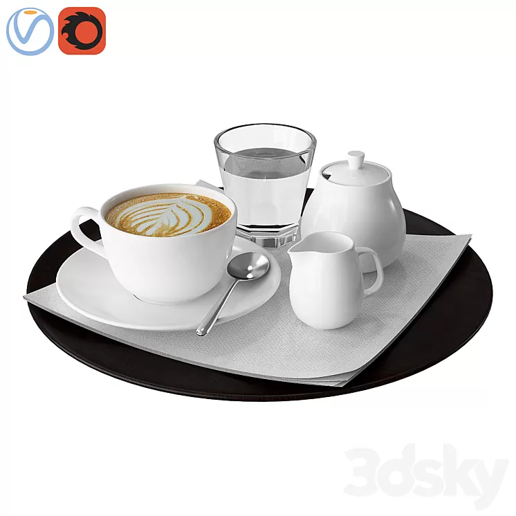 Coffee tray 3D Model
