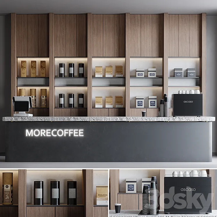 Coffeeshop 2 Morecoffee 3D Model Free Download