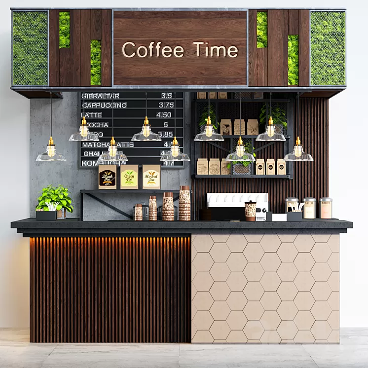 Coffeeshop loft 3D Model