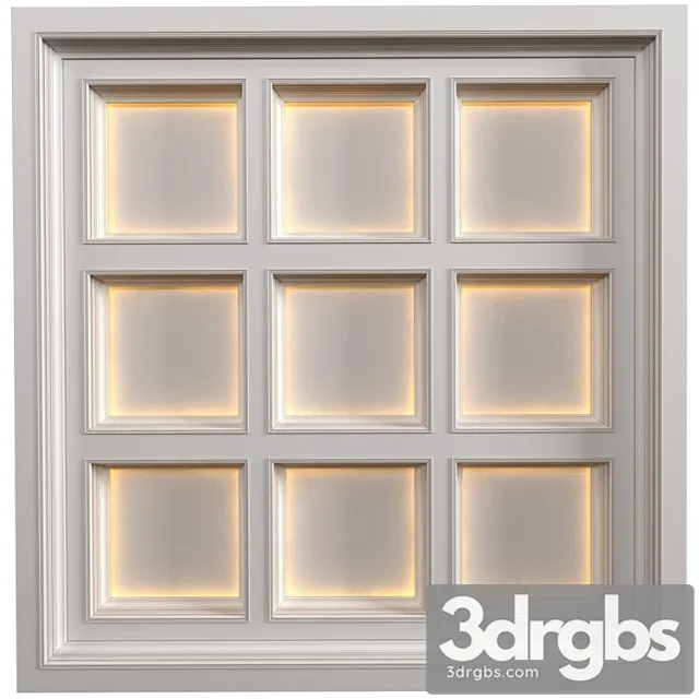 Coffered Ceiling With Illumination In Art Deco Modern Style Coffered Illuminated Seiling 1 3D Model Download Coffered Ceiling With Illumination In Art Deco Modern Style Coffered Illuminated Seiling 1 3D Model Download