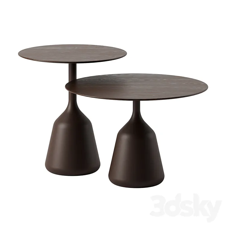 Coin side tables by Wendelbo 3D Model Free Download