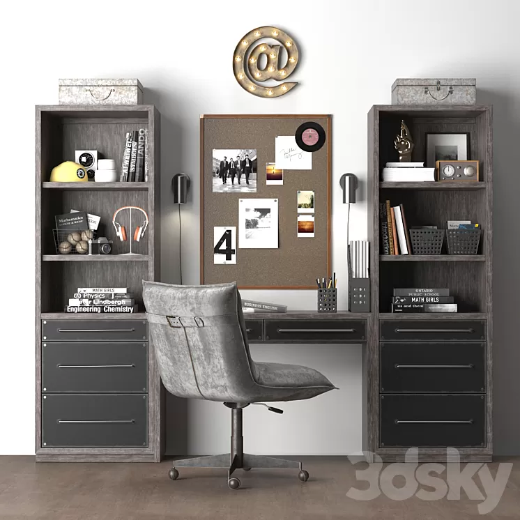 COLBIN STUDY WALL SET II 3D Model