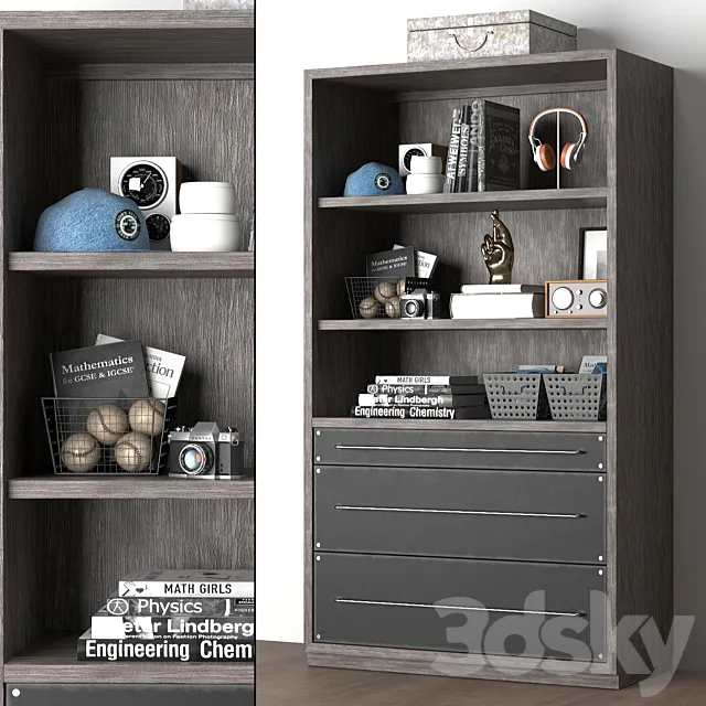 COLBIN WIDE BOOKCASE 3D Model