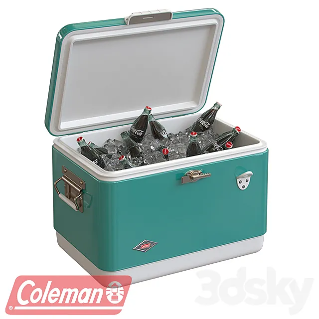 COLEMAN steel belted cooler 3D Model