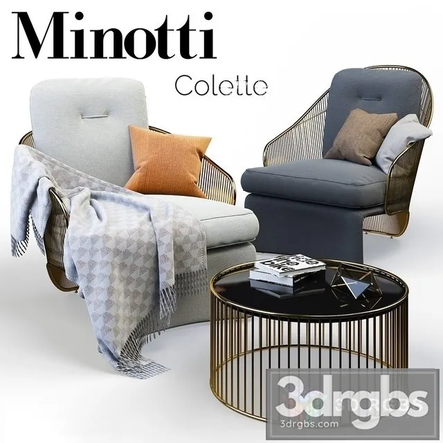 Colette Armchair 3D Model Download Colette Armchair 3D Model Download