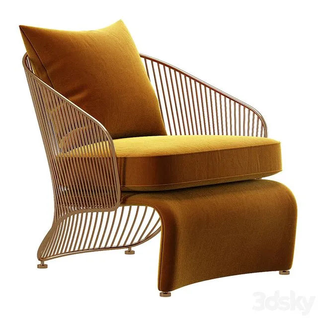 COLETTE ARMCHAIR – Poltrone Minotti 3D Model