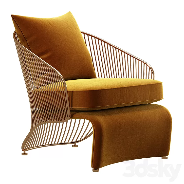 COLETTE ARMCHAIR – Poltrone Minotti 3D Model COLETTE ARMCHAIR – Poltrone Minotti 3D Model
