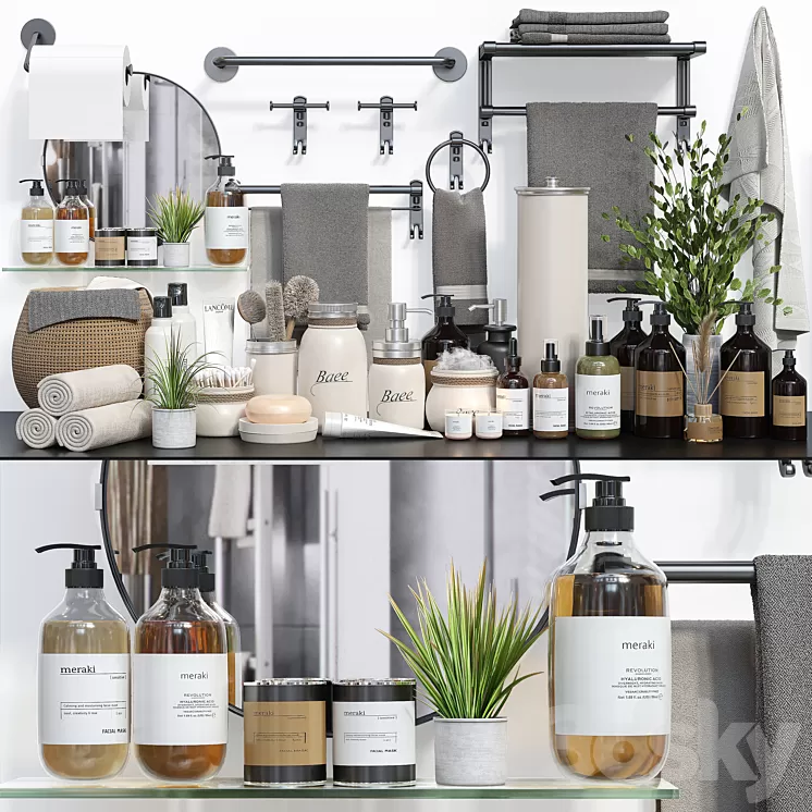 Collaction Bathroom Accessories Vol 2 3D Model