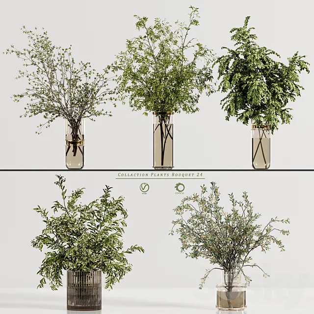 Collaction Plants Bouquet 24 3DModel Collaction Plants Bouquet 24 3DModel