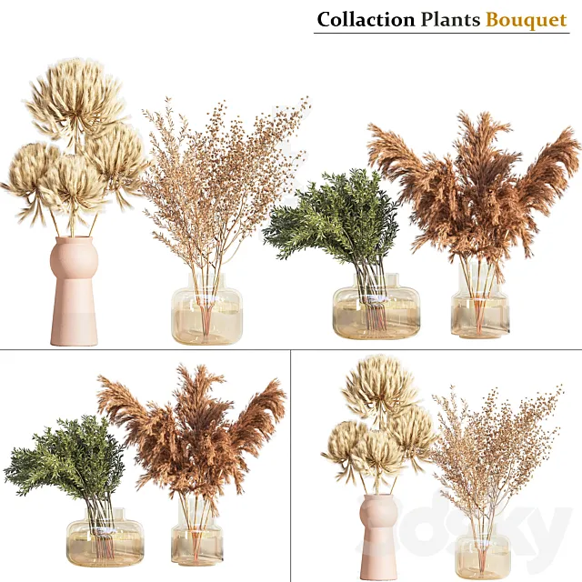 Collaction_Plants_Bouquet_01 3D Model Collaction_Plants_Bouquet_01 3D Model