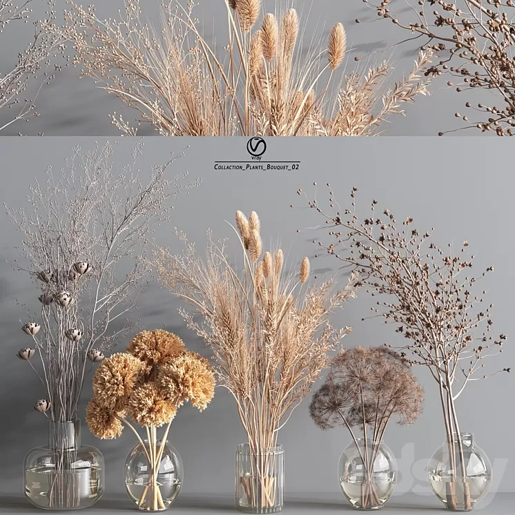 Collaction_Plants_Bouquet_2_vray 3D Model Collaction_Plants_Bouquet_2_vray 3D Model