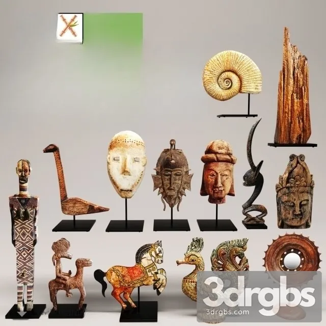 Collection 16 Statue 3D Model Download