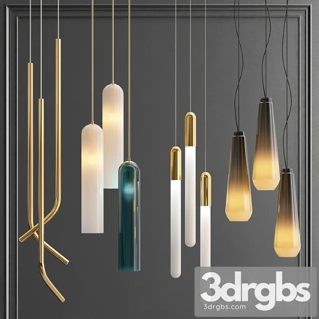 Collection Hanging Lightings 3D Model Download Collection Hanging Lightings 3D Model Download