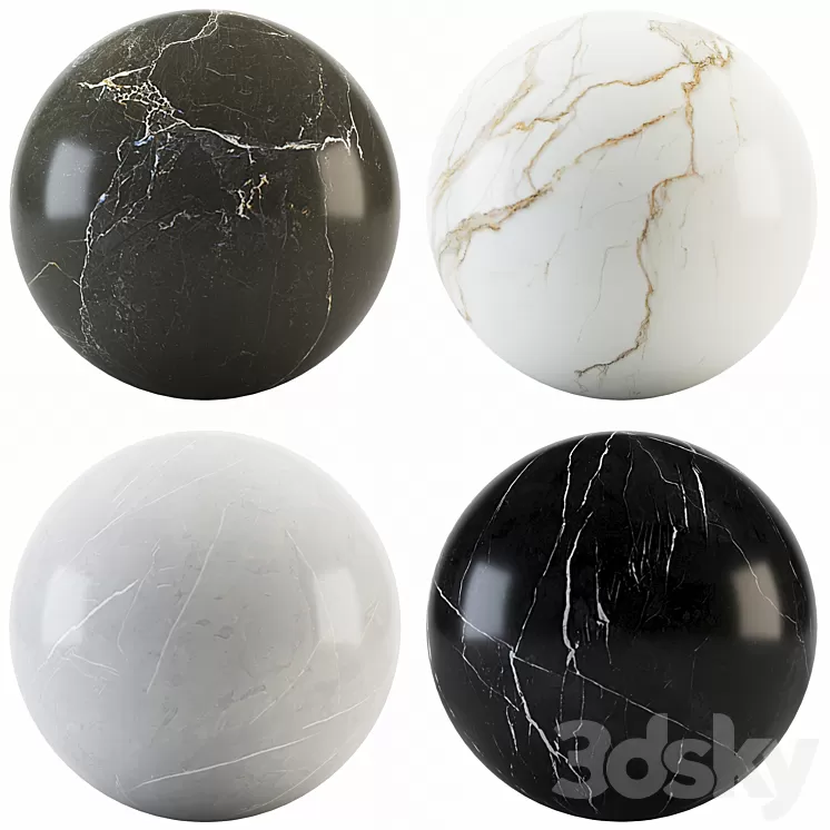 Collection Marble 10 3D Model