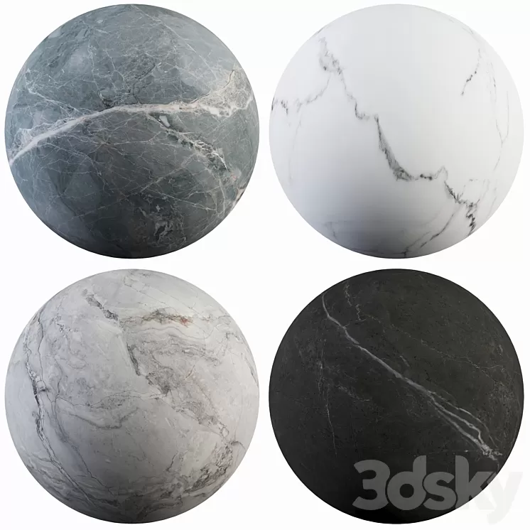 Collection Marble 28 3D Model Free Download