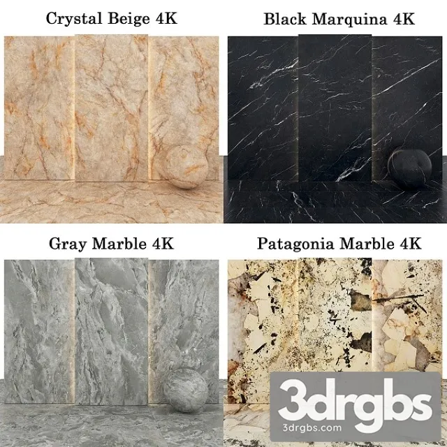 Collection Marble 51 3D Model Download