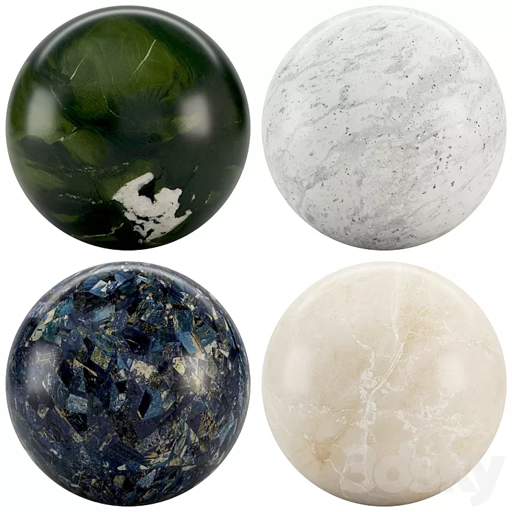 Collection Marble 78 3D Model Free Download