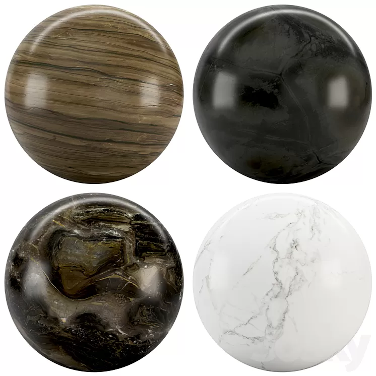 Collection Marble 81 3D Model Free Download