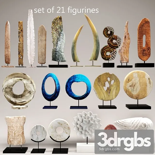 Collection Of 21 Statues Figurine Wooden Eco Design Set Collection Decor Tusk Wing Mega Set 3D Model Download Collection Of 21 Statues Figurine Wooden Eco Design Set Collection Decor Tusk Wing Mega Set 3D Model Download