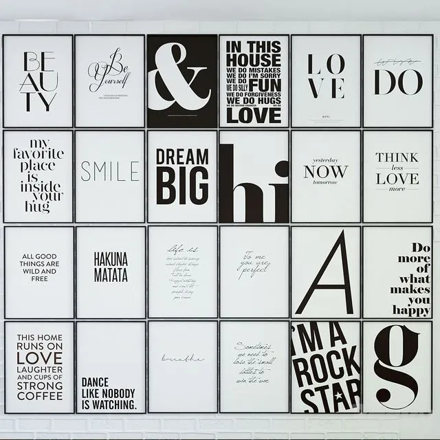 Collection of 24 posters within 600×400 3D Model Collection of 24 posters within 600×400 3D Model