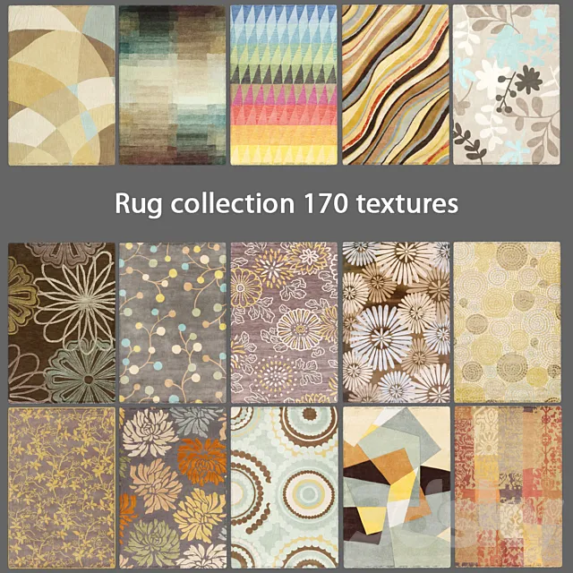 Collection of carpets 5 3DModel