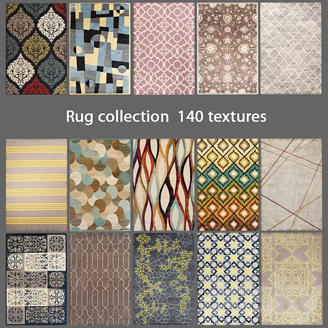 Collection of carpets 9 3DModel