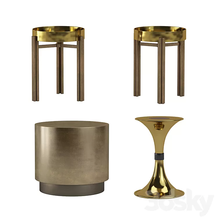 Collection of coffee tables 1 3D Model Collection of coffee tables 1 3D Model