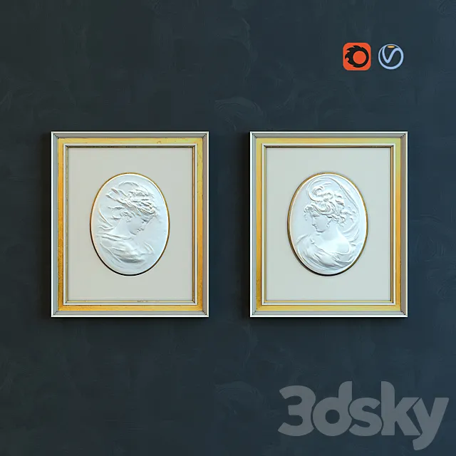 Collection of contemporary paintings John-Richard collection – 12 3D Model Collection of contemporary paintings John-Richard collection – 12 3D Model