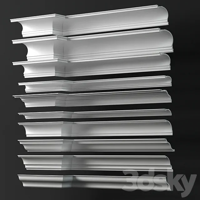 Collection of Cornices – Orac Decor p.7 3D Model Collection of Cornices – Orac Decor p.7 3D Model