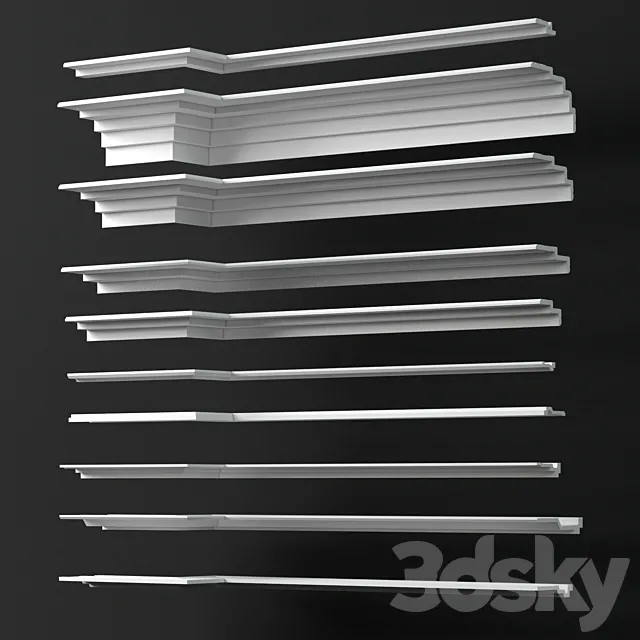 Collection of Cornices – Orac Decor p.8 3D Model Collection of Cornices – Orac Decor p.8 3D Model