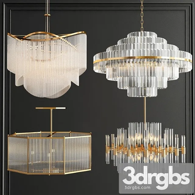 Collection of crystal chandelier 3D Model Download Collection of crystal chandelier 3D Model Download