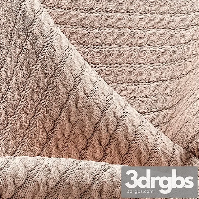 Collection of knitted fabrics 3D Model Download