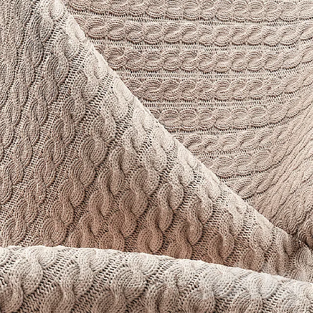 Collection of knitted fabrics 3DModel