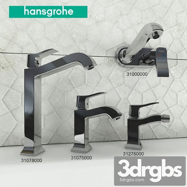 Collection of Mixers Metris Classic by Hansgrohe Part 1 3D Model Download