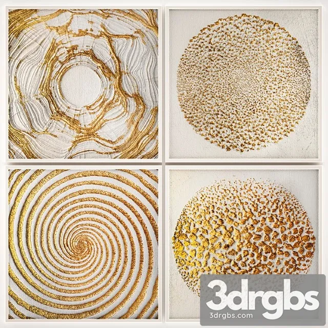 Collection Of Paintings 10 Luxury Frame Wall Decor Decoration Gold Decor White 3D Model Download Collection Of Paintings 10 Luxury Frame Wall Decor Decoration Gold Decor White 3D Model Download