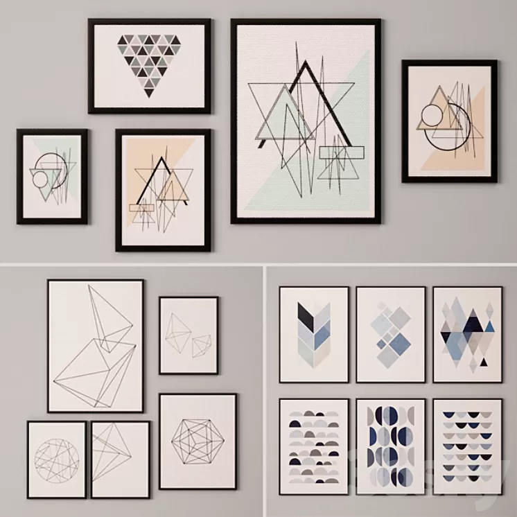 Collection of paintings-12 3D Model