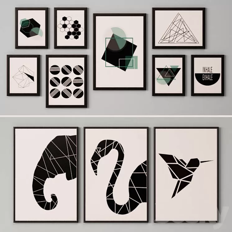 Collection of paintings-15 3D Model