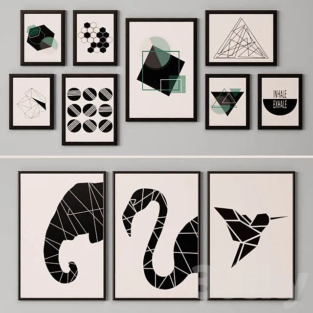 Collection of paintings-15 3DModel Collection of paintings-15 3DModel