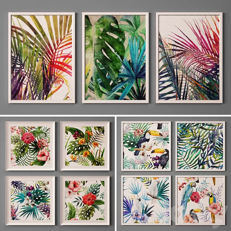 Collection of paintings-28 3D Model