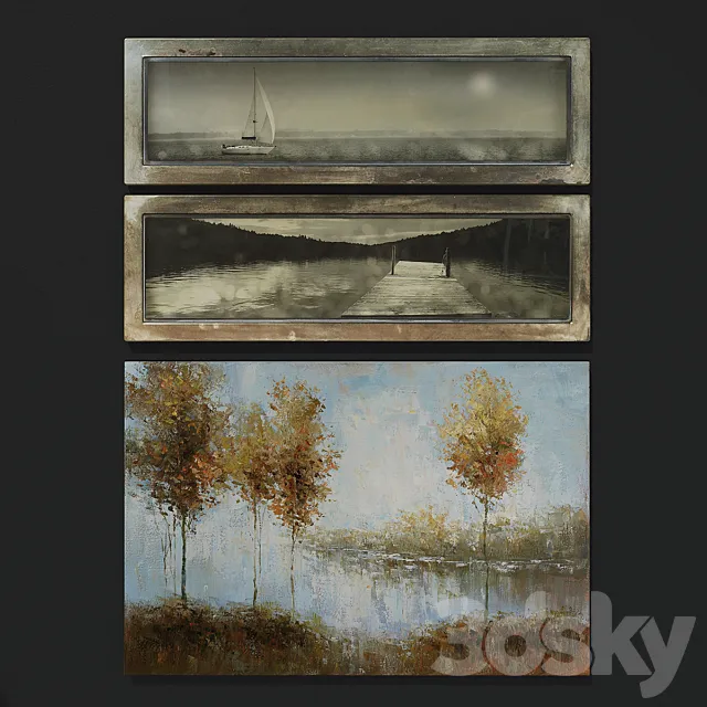 Collection of paintings 3DModel Collection of paintings 3DModel