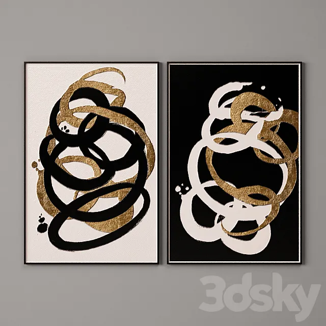 Collection of paintings-6 3D Model Collection of paintings-6 3D Model